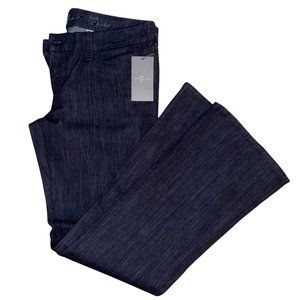 7 For All Mankind Lexie "A" Pocket Flare Leg Jean, Dark, size 31 (32" inseam)